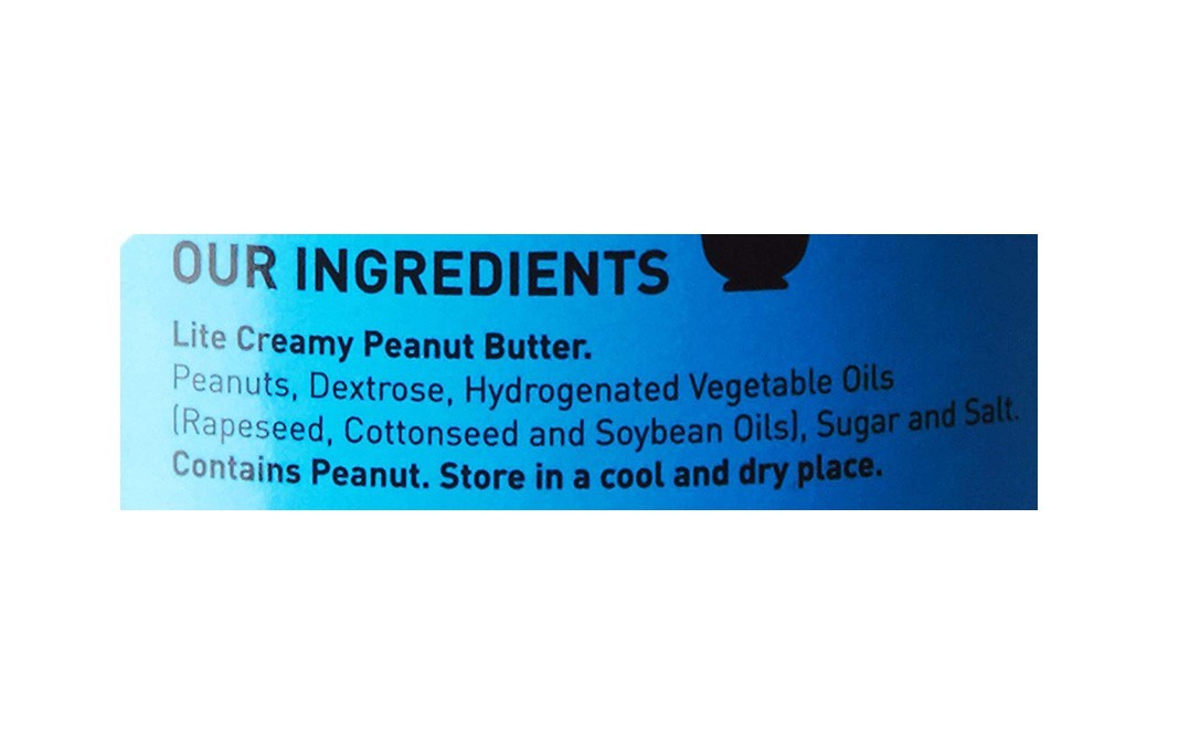 American Kitchen Lite Creamy Peanut Butter   Jar  454 grams